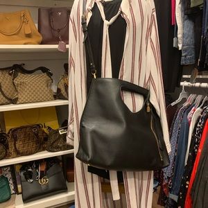 Red white and black striped duster with sleeves that can be swimsuit cover up